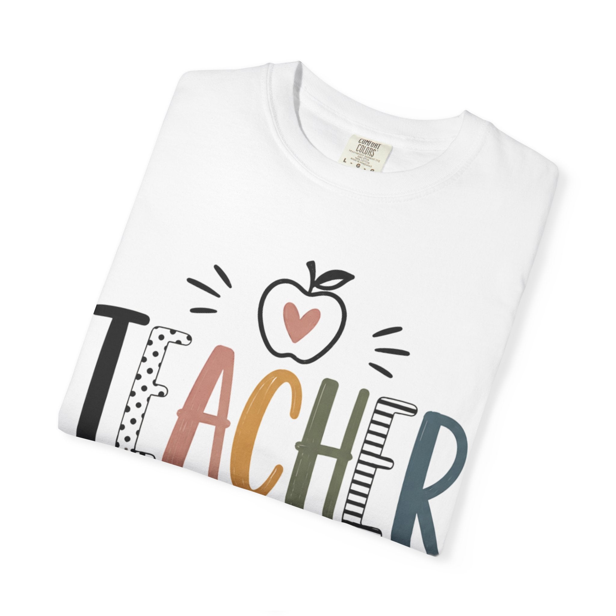 Teacher Graphic T-Shirt — Cute Apple School Staff Gift