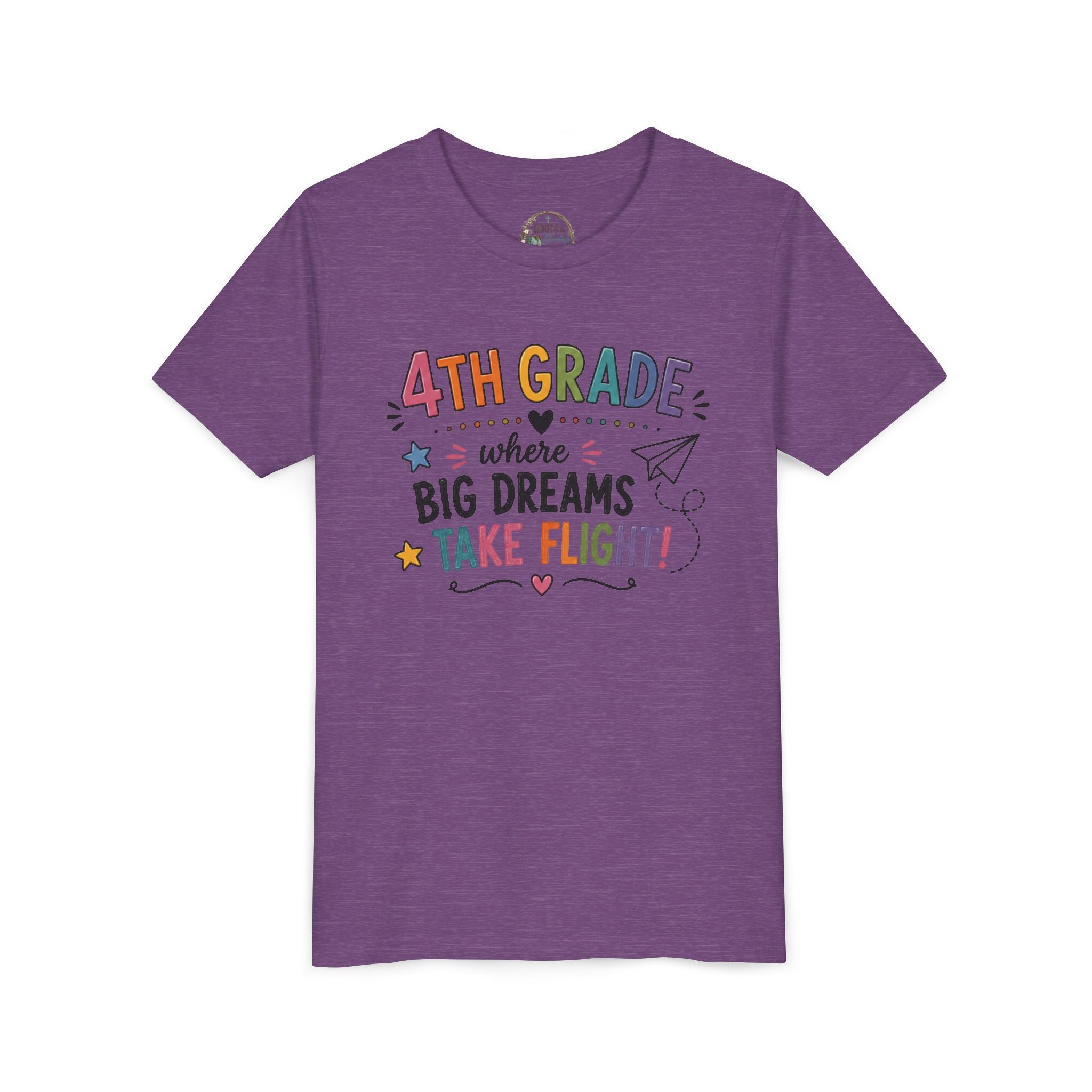 4th Grade Graphic T-Shirt – "Where Big Dreams Take Flight" Youth Tee