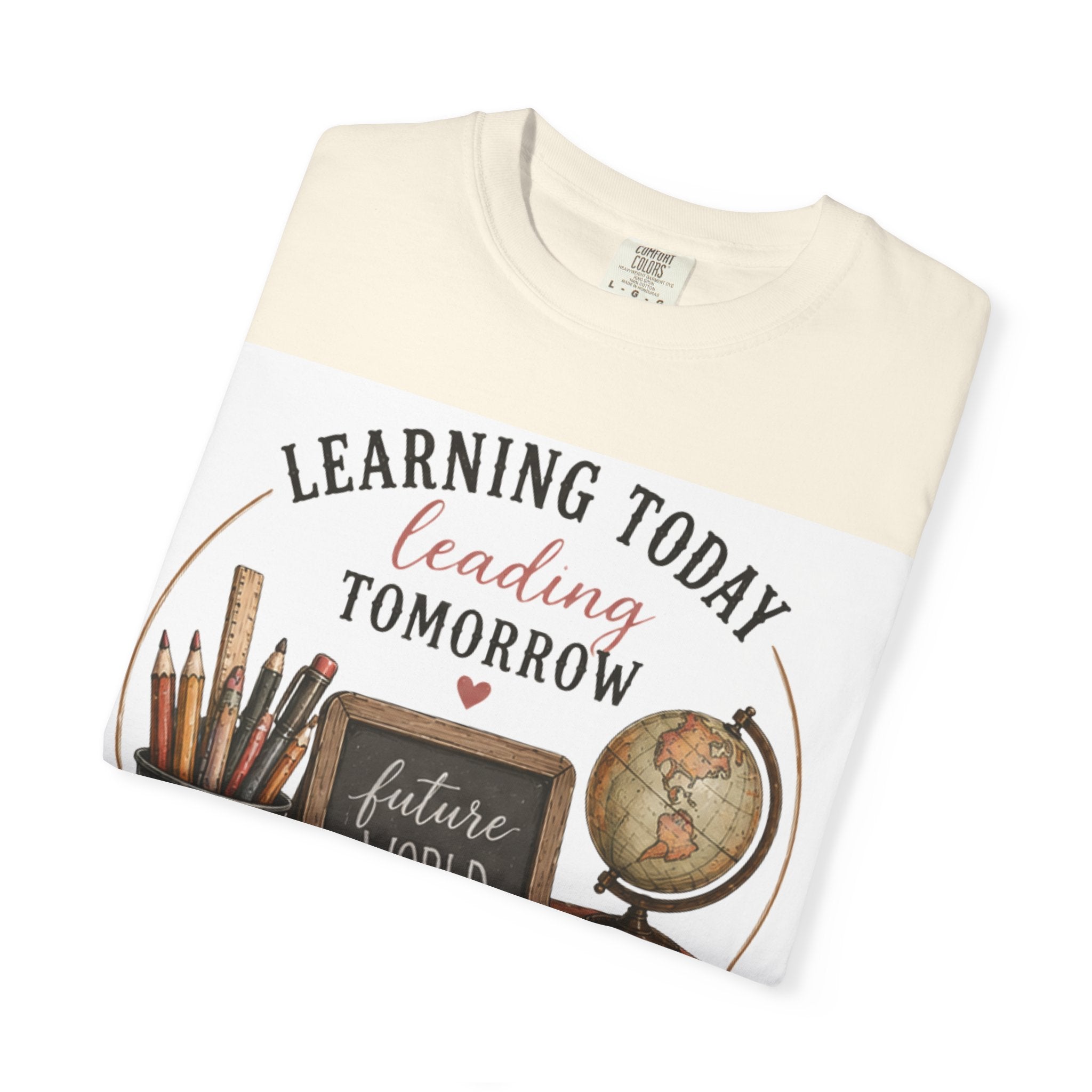 Teacher T-Shirt – "Learning Today, Leading Tomorrow: Future World Changer"