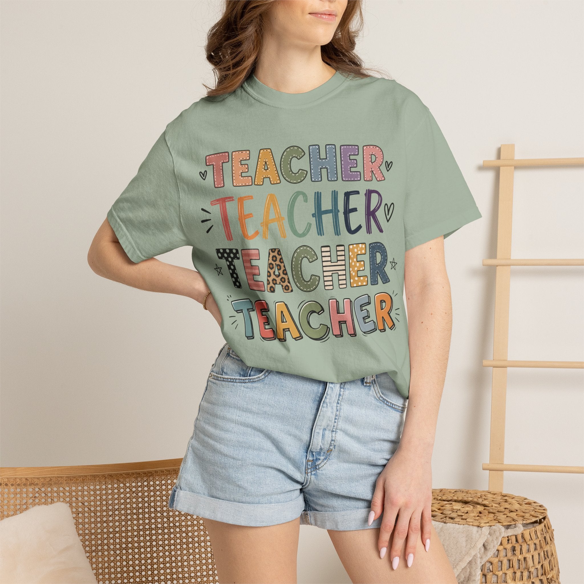 Teacher Graphic T-Shirt — Colorful Teacher Appreciation Tee