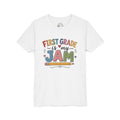 First Grade Is My Jam Graphic T-Shirt - Cute Back-to-School Pencil Shirt