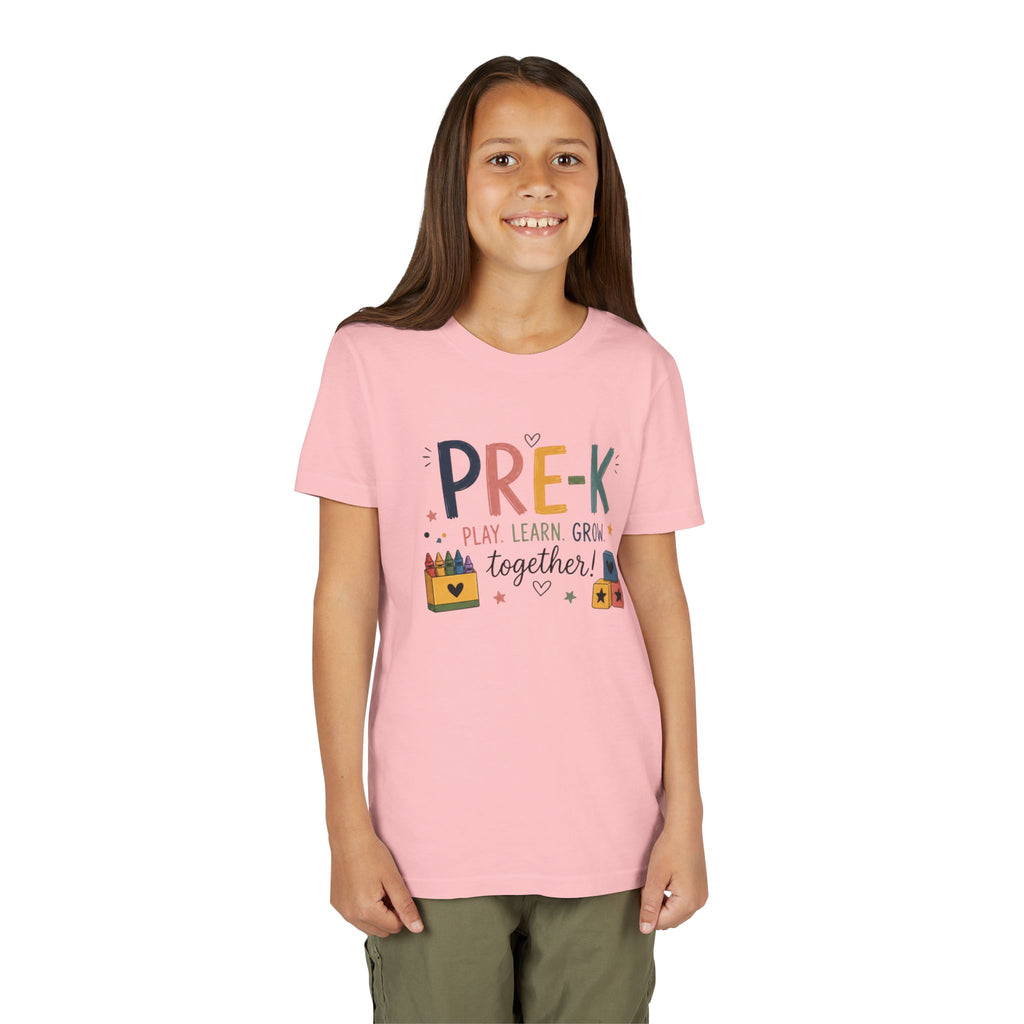 Pre-K Play Learn Grow Graphic T-Shirt