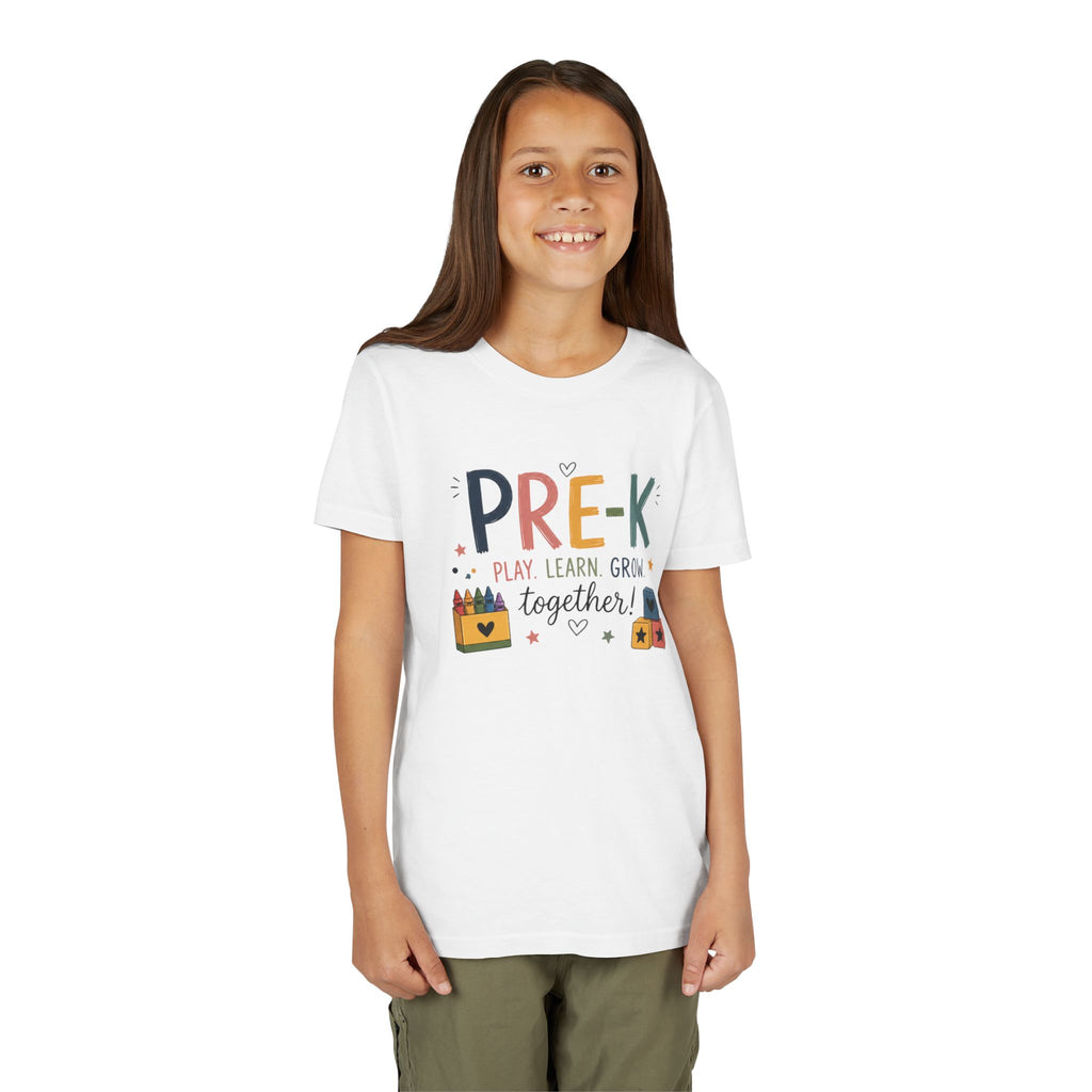 Pre-K Play Learn Grow Graphic T-Shirt