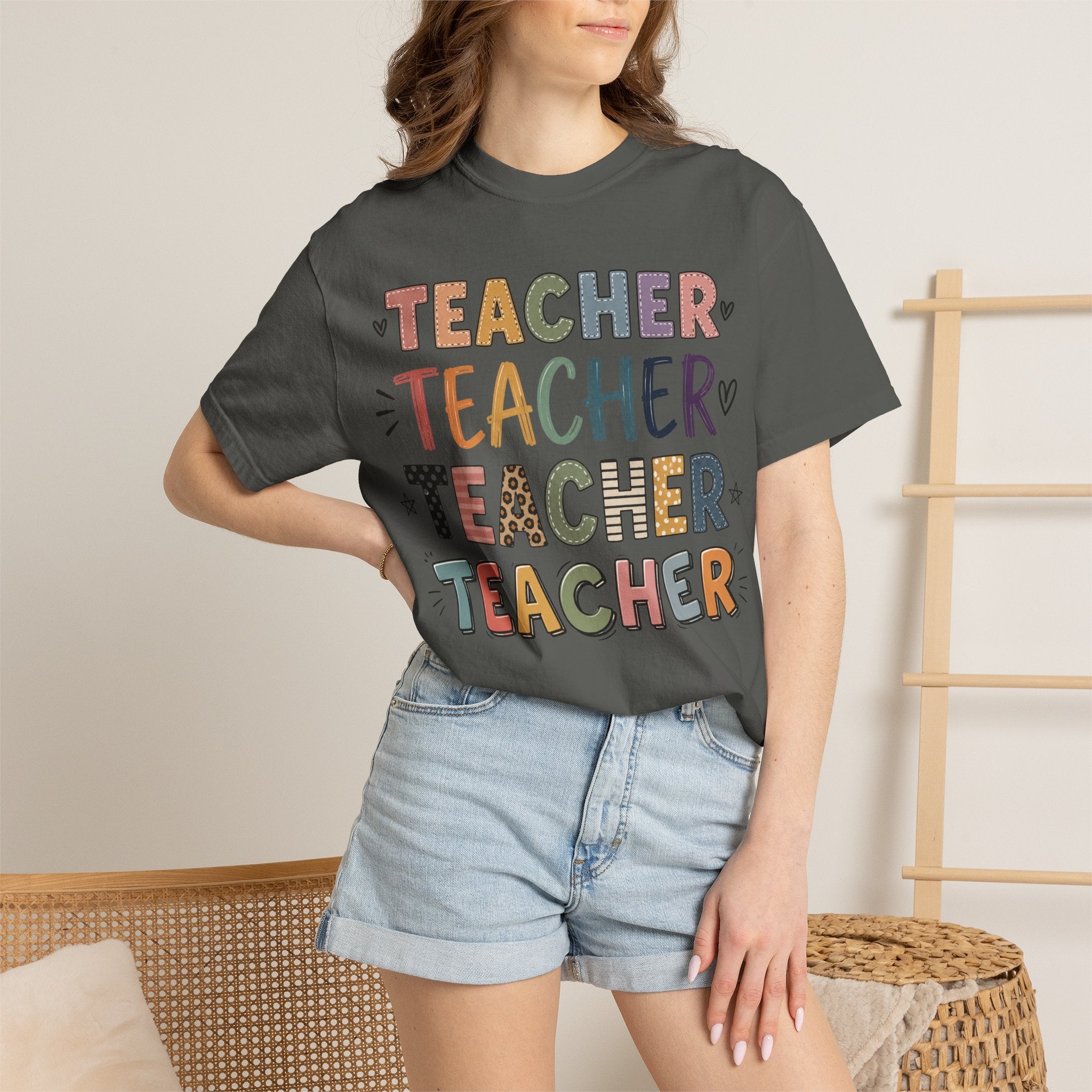 Teacher Graphic T-Shirt — Colorful Teacher Appreciation Tee