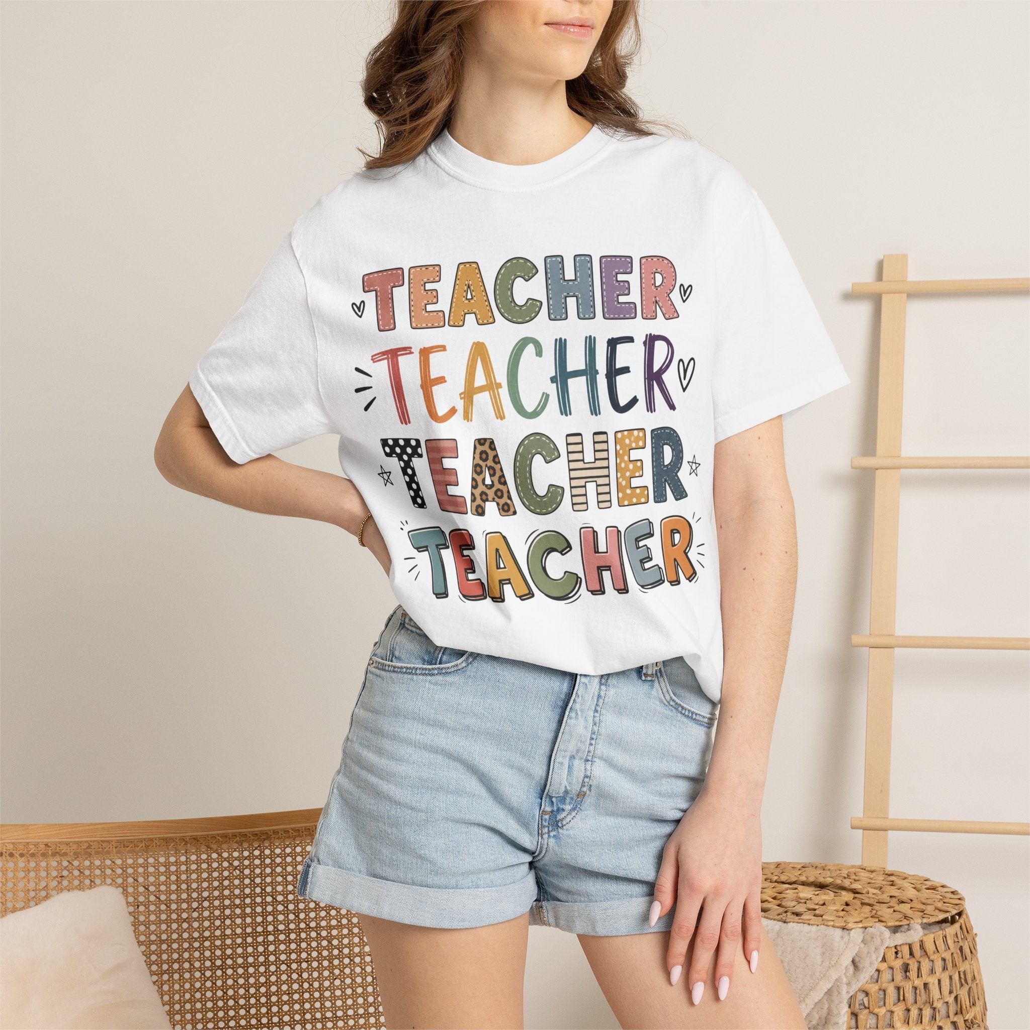 Teacher Graphic T-Shirt — Colorful Teacher Appreciation Tee