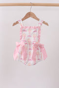 Pink bow castle ruffle bubble